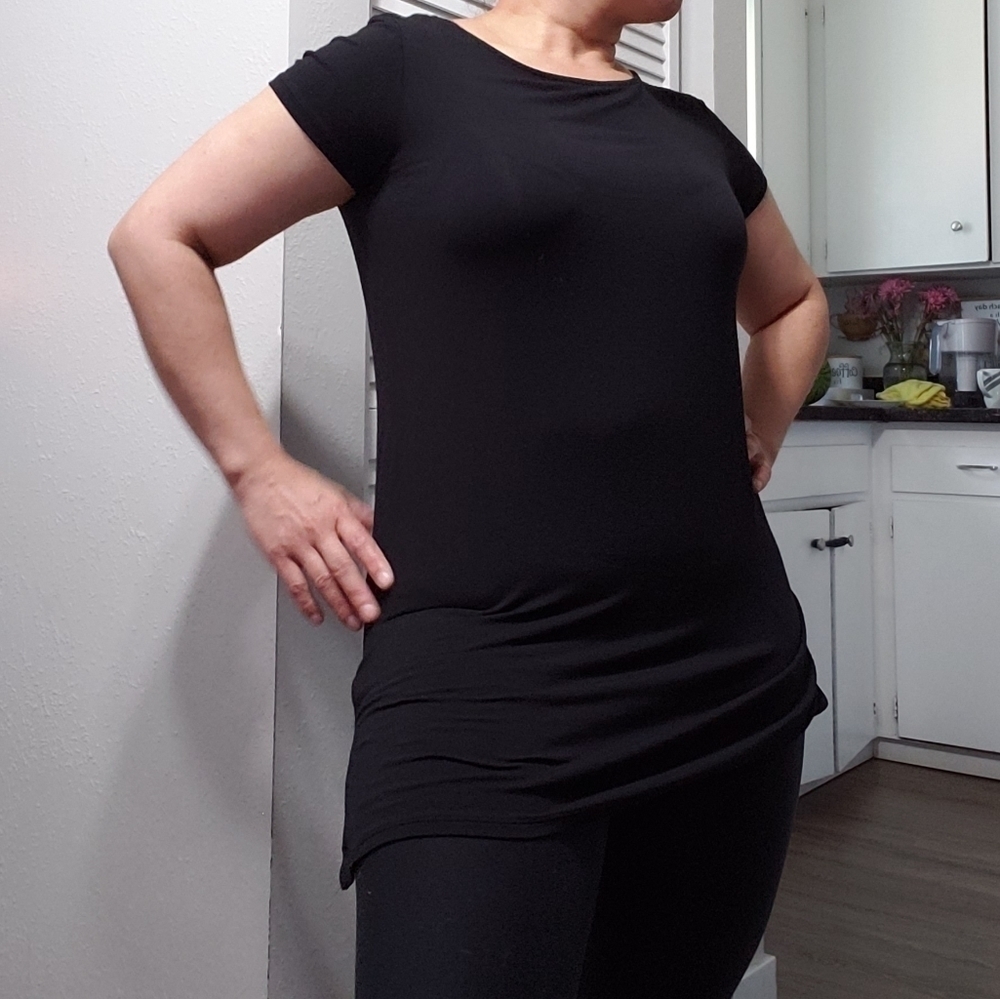J.jill Top Tunic, Color Black, Size S